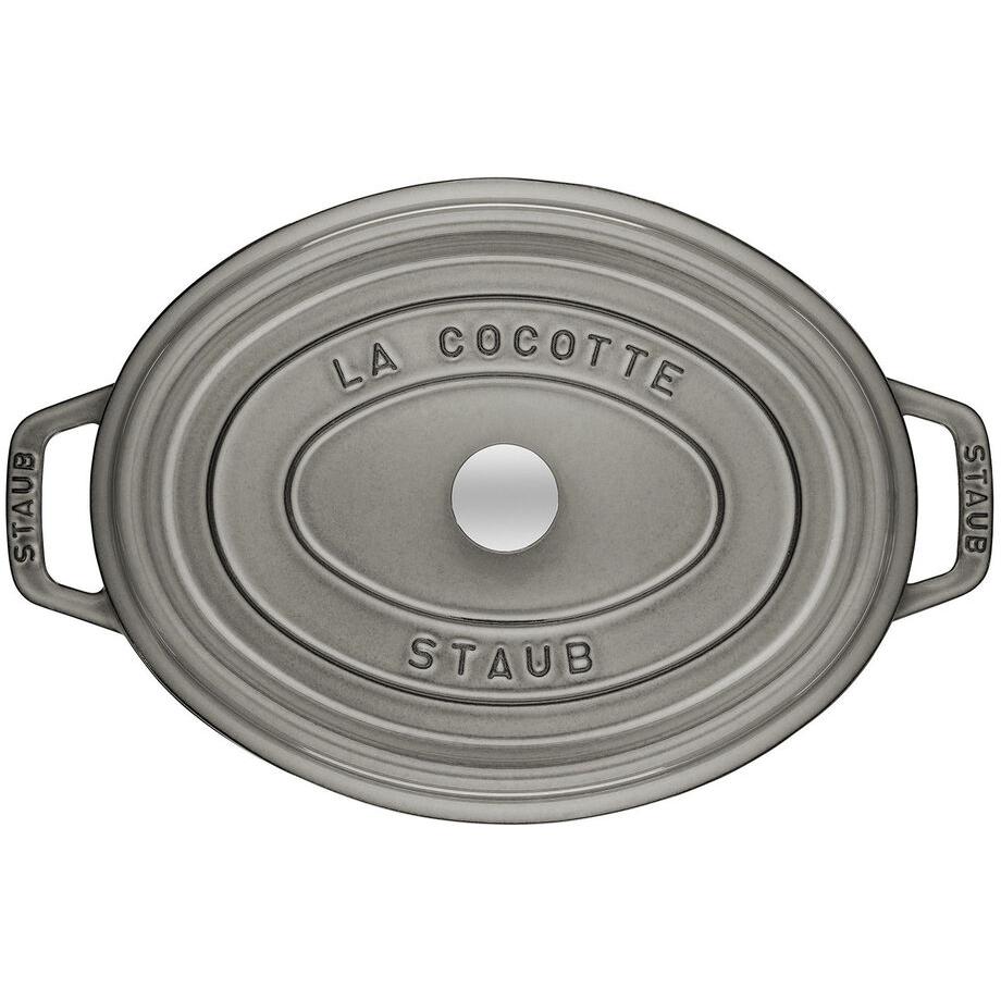 Staub 5.5L Cast Iron Oval Cocotte 40509-320 IMAGE 2