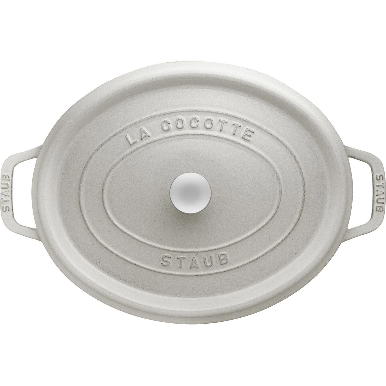 Staub 6.75L Cast Iron Oval Cocotte 40501-448 IMAGE 2