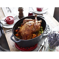 Staub 8L Cast Iron Oval Cocotte 40509-370 IMAGE 6