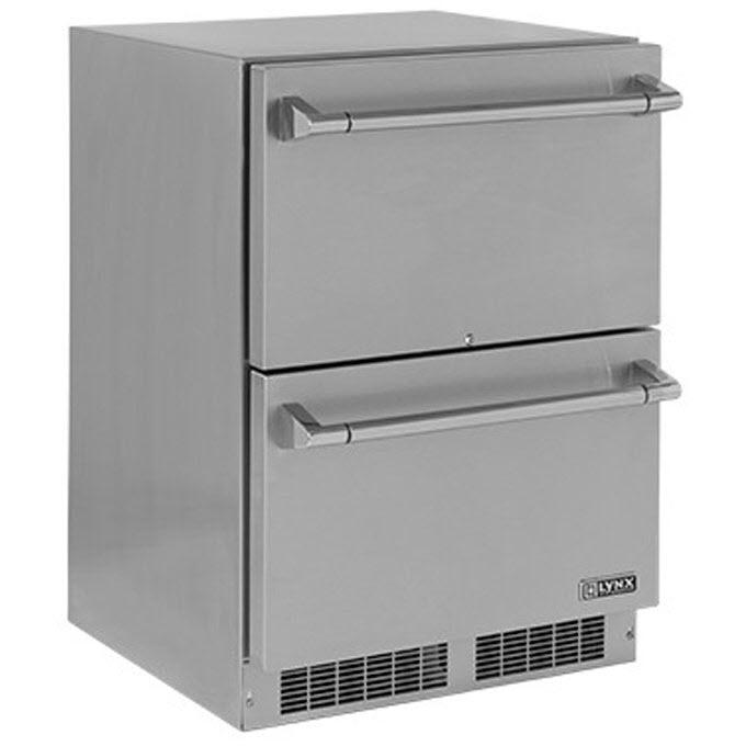 Lynx 24-inch Professional Two Drawer Refrigerator LN24DWR IMAGE 1