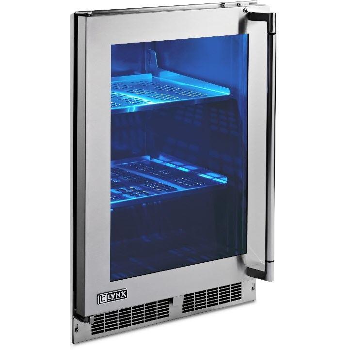 Lynx 24-inch Professional Outdoor Refrigerator with Glass Door LN24REFGL IMAGE 3