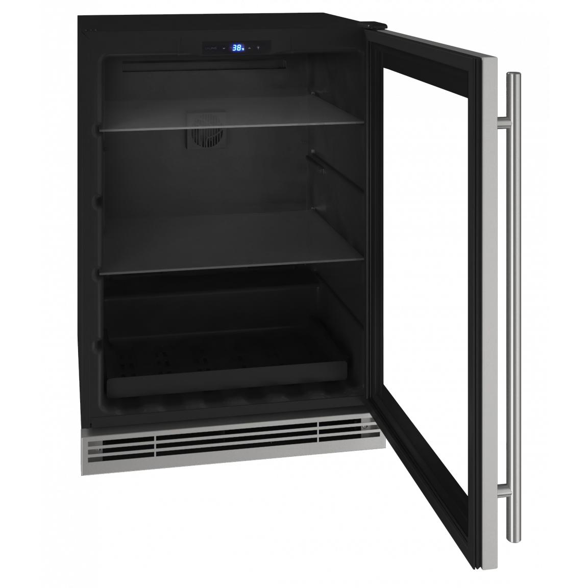 U-Line 24-inch Compact Refrigerator with BrightShield™ UHRE124-SG81A IMAGE 3
