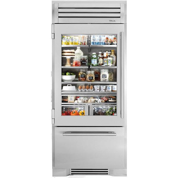 True Residential 36-inch, 22.6 cu. ft. Built-in Bottom Freezer Refrigerator with Ice Maker TR-36RBF-L-SG-A IMAGE 1