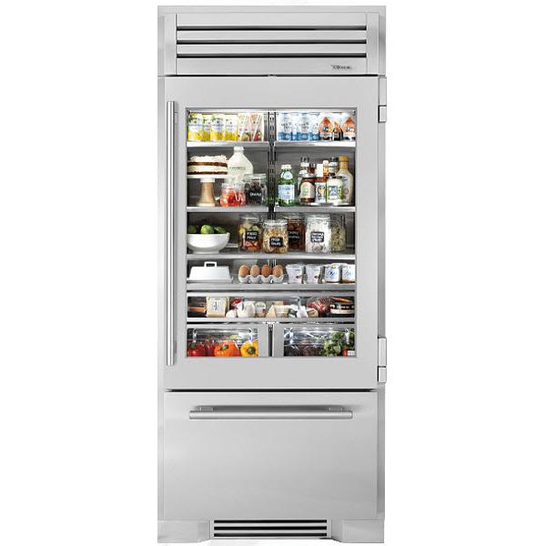 True Residential 36-inch, 22.6 cu. ft. Built-in Bottom Freezer Refrigerator with Ice Maker TR-36RBF-R-SG-A IMAGE 1