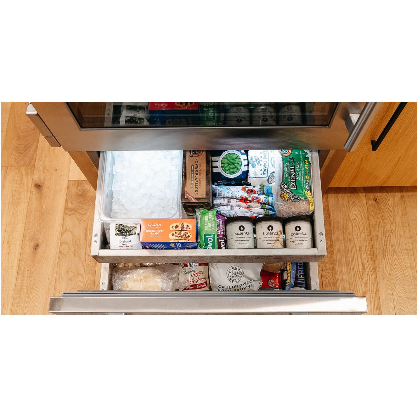 True Residential 36-inch, 22.6 cu. ft. Built-in Bottom Freezer Refrigerator with Ice Maker TR-36RBF-L-SS-A IMAGE 2