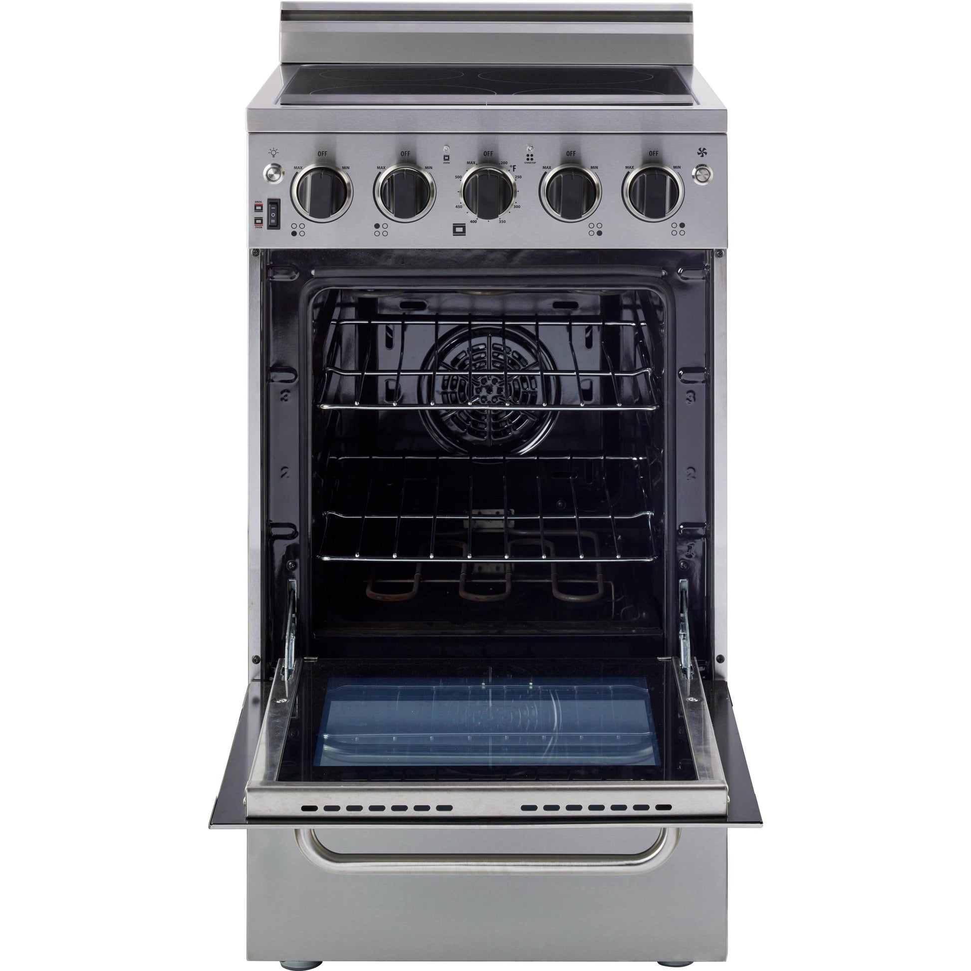 Unique Appliances 20-inch Freestanding Electric Range with Storage Drawer UGP-20V EC S/S IMAGE 3