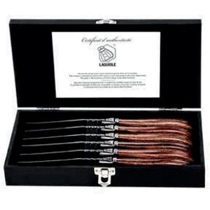 Laguiole 6 Steak Knives Rosewood ExclSteakRose IMAGE 1