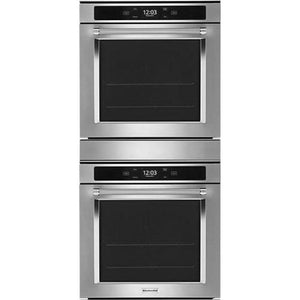 KitchenAid 24-inch, 5.8 cu. ft. Built-in Double Wall Oven with Wi-Fi Connectivity KODC504PPS IMAGE 1