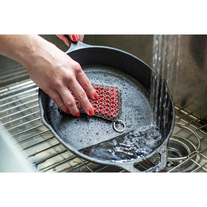 Lodge Red Chainmail Scrubbing Pad ACM10R41 IMAGE 2