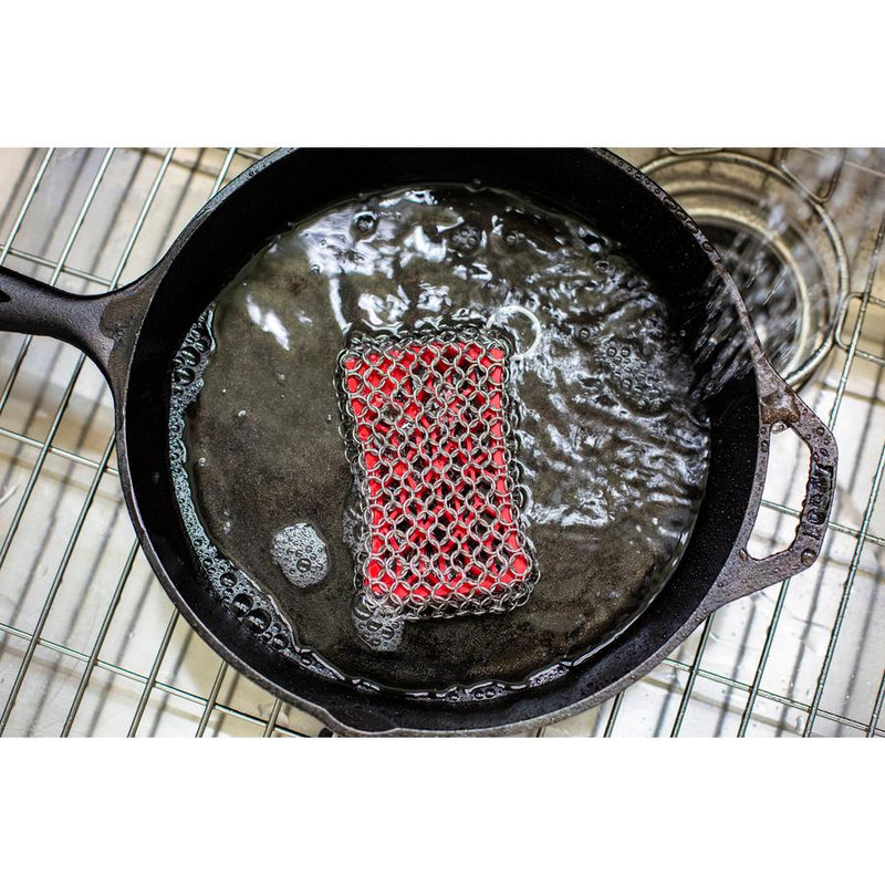 Lodge Red Chainmail Scrubbing Pad ACM10R41 IMAGE 3