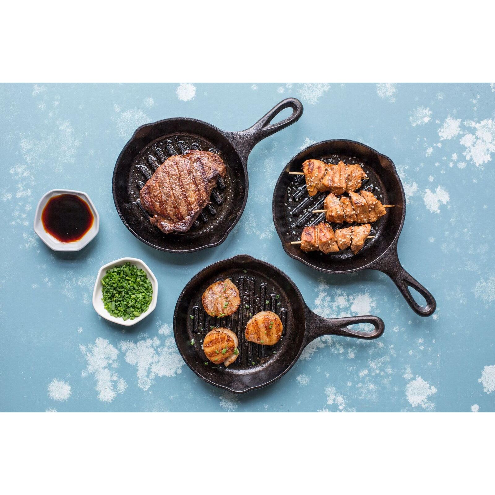 Lodge 6.5 Inch Cast Iron Grill Pan L3GP IMAGE 2