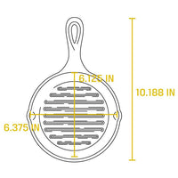 Lodge 6.5 Inch Cast Iron Grill Pan L3GP IMAGE 6