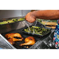 Lodge 15 x 12 Inch Seasoned Cast Iron Grill Topper L15RCGT IMAGE 3