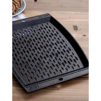 Lodge 15 x 12 Inch Seasoned Cast Iron Grill Topper L15RCGT IMAGE 5