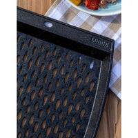 Lodge 15 x 12 Inch Seasoned Cast Iron Grill Topper L15RCGT IMAGE 7