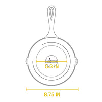 Lodge Chef Collection 8 Inch Cast Iron Skillet LC8SK IMAGE 8