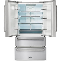 Thor Kitchen 36-inch, 22.5 cu. ft. Counter-Depth French 4-Door Refrigerator with Ice Maker TRF3602 IMAGE 2
