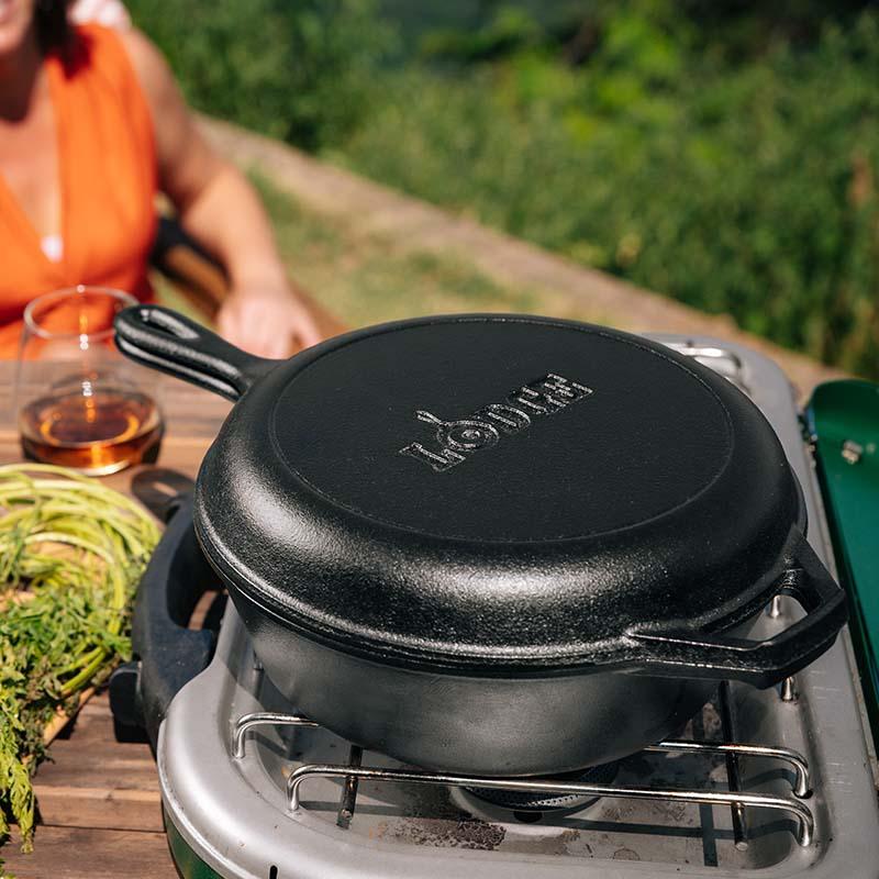 Lodge 3 L Cast Iron Combo Cooker LCC3 IMAGE 3
