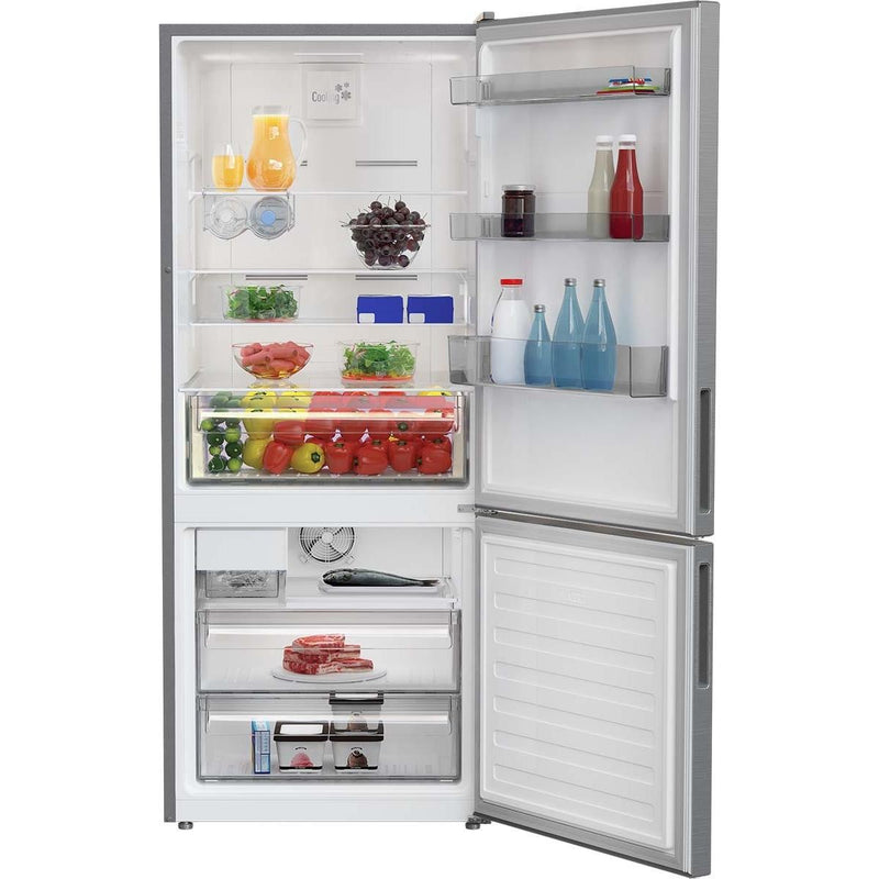 Blomberg 28-inch 13.8 cu.ft. Counter Depth Bottom Freezer Refrigerator BRFB1542SS IMAGE 3