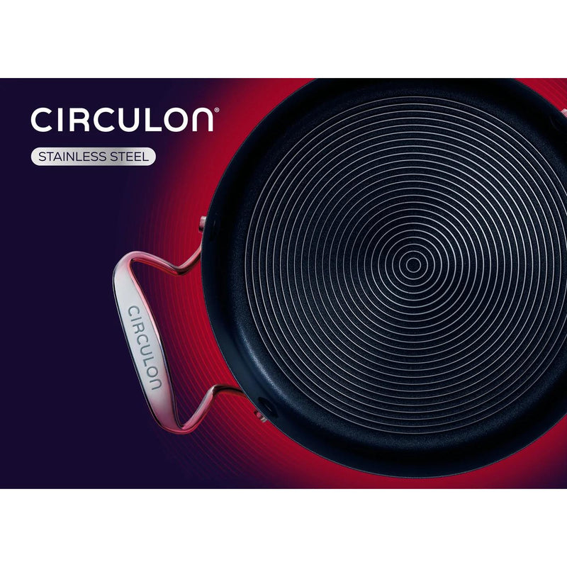 Meyer Circulon SteelShield S-Series Stainless Steel Nonstick Saucepan with Lid, 4-Quart 70053 IMAGE 4