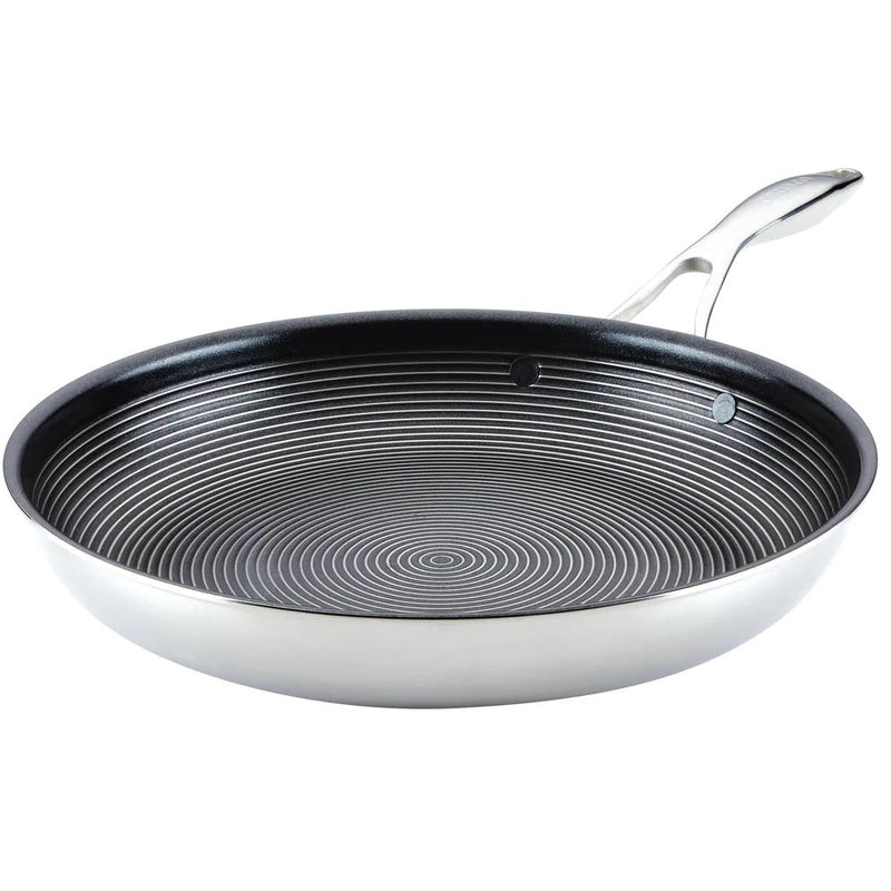 Meyer Circulon Clad Stainless Steel Frying Pan with Hybrid SteelShield and Nonstick Technology, 10-Inch 30034 IMAGE 1