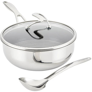 Meyer Circulon Clad Stainless Steel Chef Pan and Utensil Set with Hybrid SteelShield™ and Nonstick Technology, 3-Piece 30017 IMAGE 1