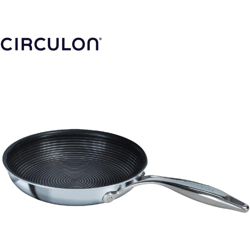 Meyer Circulon Clad Stainless Steel Frying Pan with Hybrid SteelShield and Nonstick Technology, 32cm 30015 IMAGE 2
