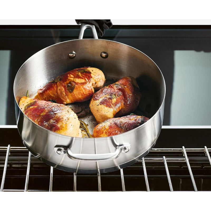 KitchenAid 4.5-Qt Stainless Steel Deep Sauté Pan with Lid 71027 IMAGE 4