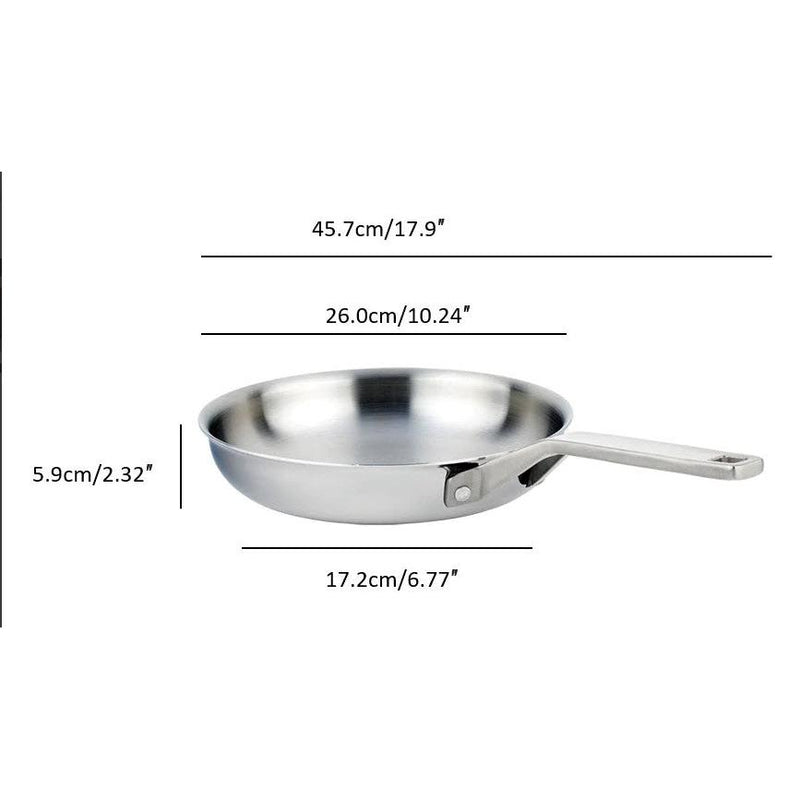 Meyer ProClad 5-Ply Aluminum Core Stainless Steel Frying Pan, 24cm 3814-24-00 IMAGE 3