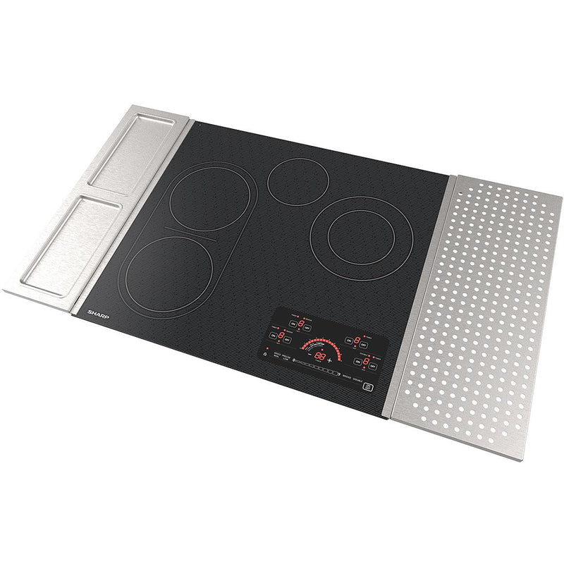 Sharp 24-inch Built-in Electric Cooktop SCR2442FB IMAGE 2