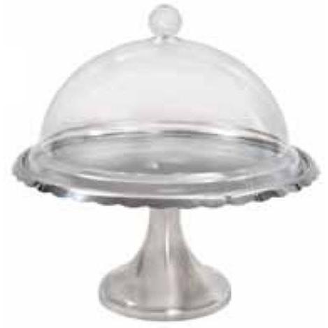 Sara Cucina Pedestal Cake Stand with Cover T4305S IMAGE 1