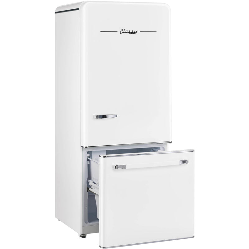 Unique Appliances 29.1-inch, 18 cu. ft. Freestanding Bottom Freezer Refrigerator with Ice Maker UGP-510L W AC IMAGE 4