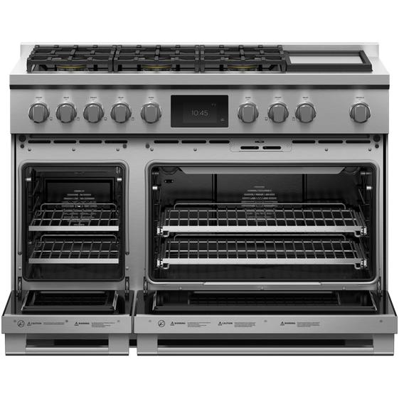 RDV3486GDN Fisher & Paykel 48inch, Freestanding Dual Fuel Range with