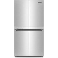 KitchenAid 36-inch, 19.4 cu.ft. Counter-Depth 4-Door Refrigerator with PrintShield™ Finish KRQC506MPS IMAGE 1
