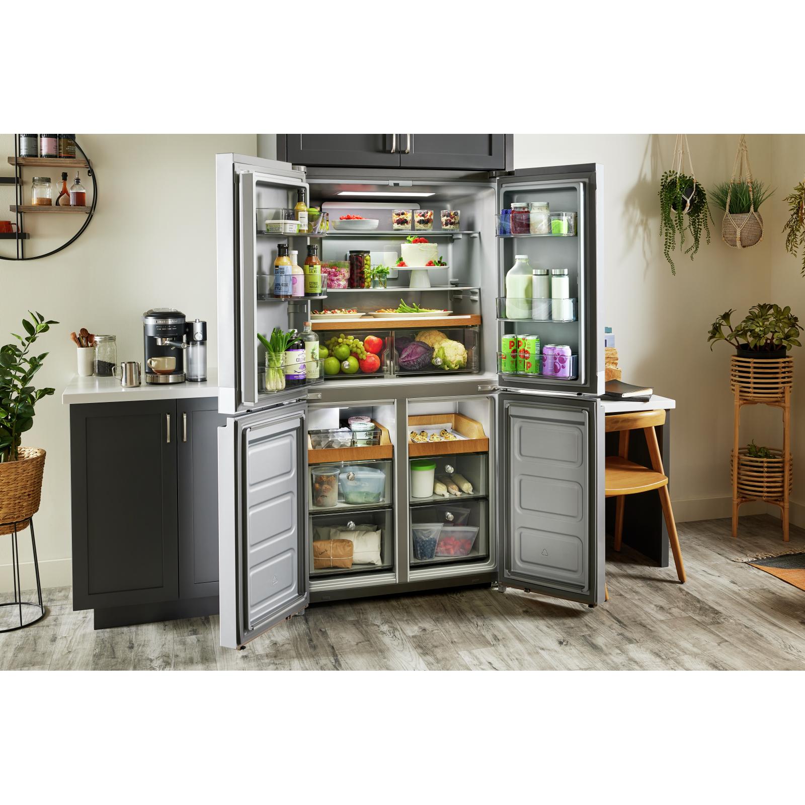 KitchenAid 36-inch, 19.4 cu.ft. Counter-Depth 4-Door Refrigerator with PrintShield™ Finish KRQC506MPS IMAGE 20