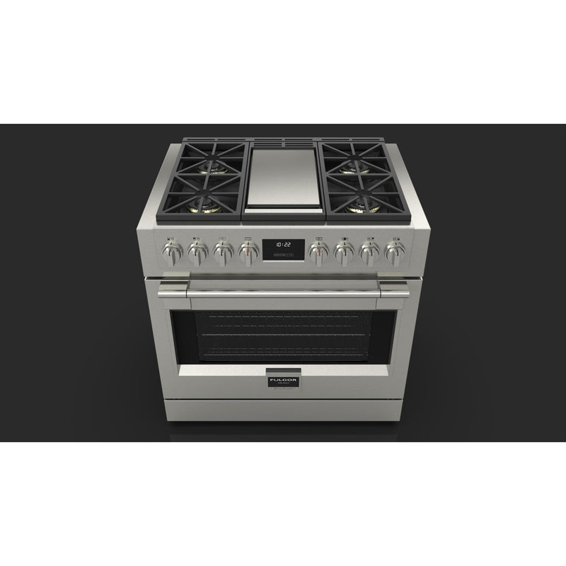 Fulgor Milano 36-inch Freestanding Gas Range with Convection Technology F6PGR364GS2 IMAGE 12