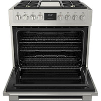 Fulgor Milano 36-inch Freestanding Gas Range with Convection Technology F6PGR364GS2 IMAGE 2