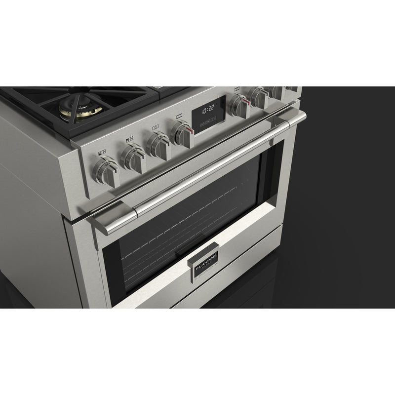 Fulgor Milano 36-inch Freestanding Gas Range with Convection Technology F6PGR364GS2 IMAGE 4