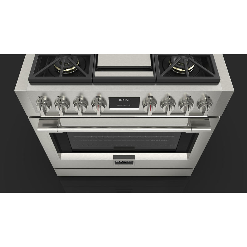 Fulgor Milano 36-inch Freestanding Gas Range with Convection Technology F6PGR364GS2 IMAGE 5