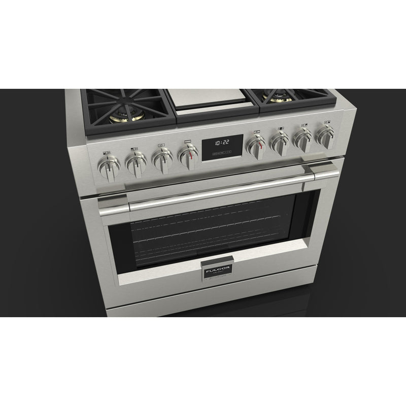 Fulgor Milano 36-inch Freestanding Gas Range with Convection Technology F6PGR364GS2 IMAGE 8