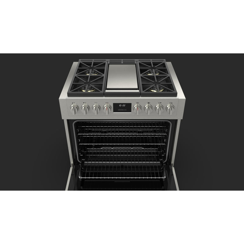 Fulgor Milano 36-inch Freestanding Gas Range with Convection Technology F6PGR364GS2 IMAGE 9