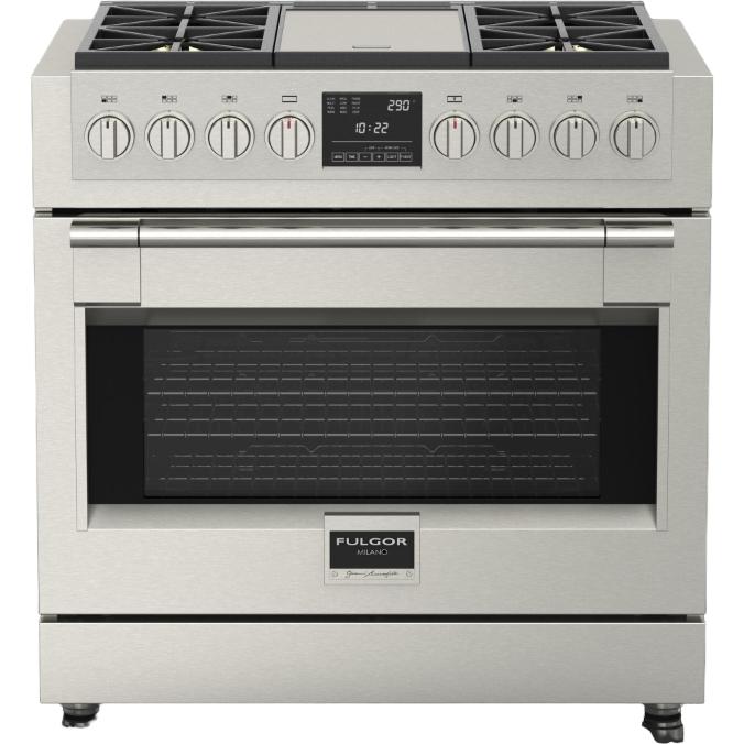 Fulgor Milano 36-inch Freestanding Dual-Fuel Range with Convection Technology F6PDF364GS1 IMAGE 1