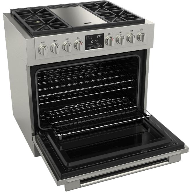 F6PDF364GS1 Fulgor Milano 36inch Freestanding DualFuel Range with