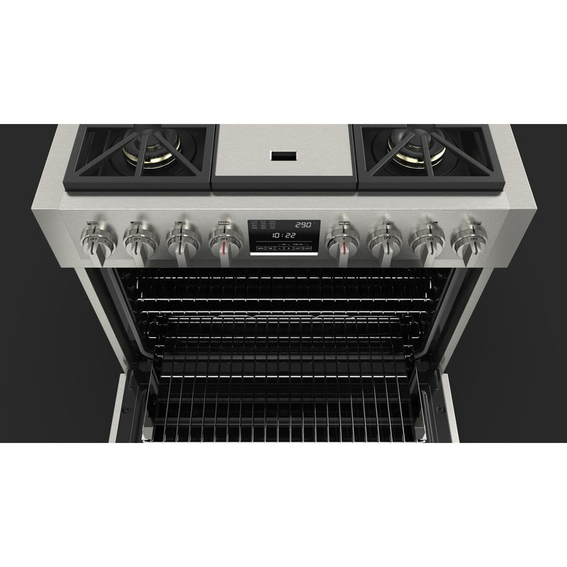 F6PDF364GS1 Fulgor Milano 36inch Freestanding DualFuel Range with