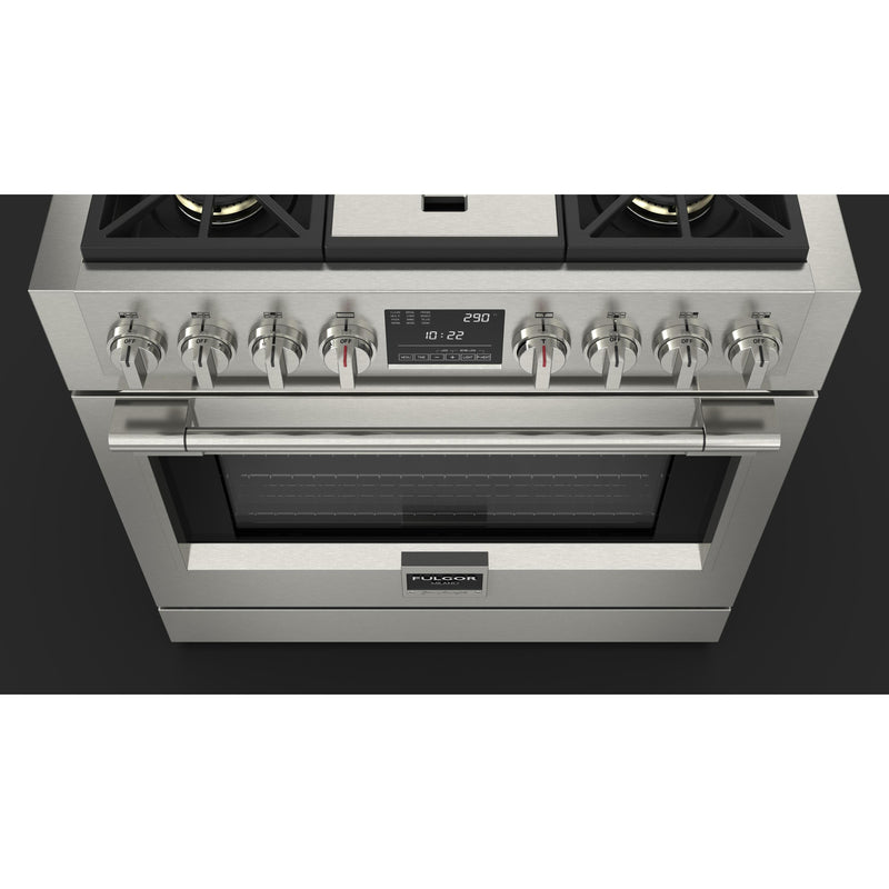 Fulgor Milano 36-inch Freestanding Dual-Fuel Range with Convection Technology F6PDF364GS1 IMAGE 7