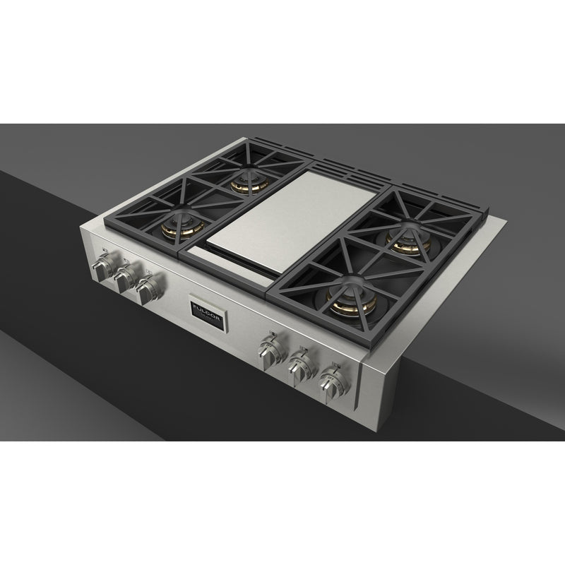 Fulgor Milano 36-inch Built-in Gas Rangetop with Griddle F6GRT364GS1 IMAGE 10