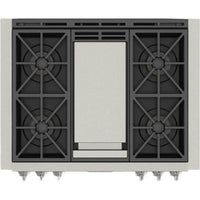 Fulgor Milano 36-inch Built-in Gas Rangetop with Griddle F6GRT364GS1 IMAGE 2