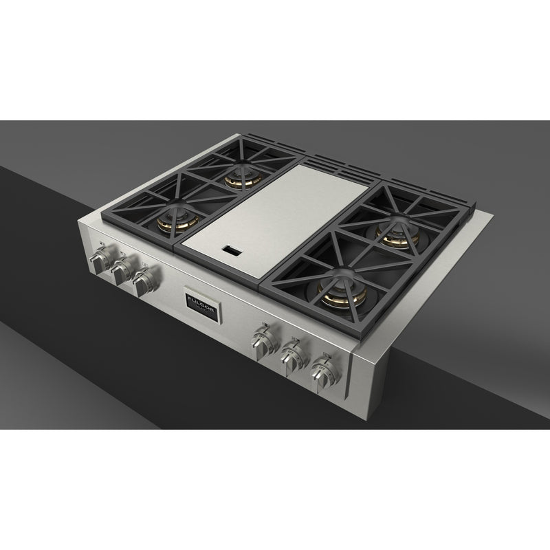 Fulgor Milano 36-inch Built-in Gas Rangetop with Griddle F6GRT364GS1 IMAGE 9
