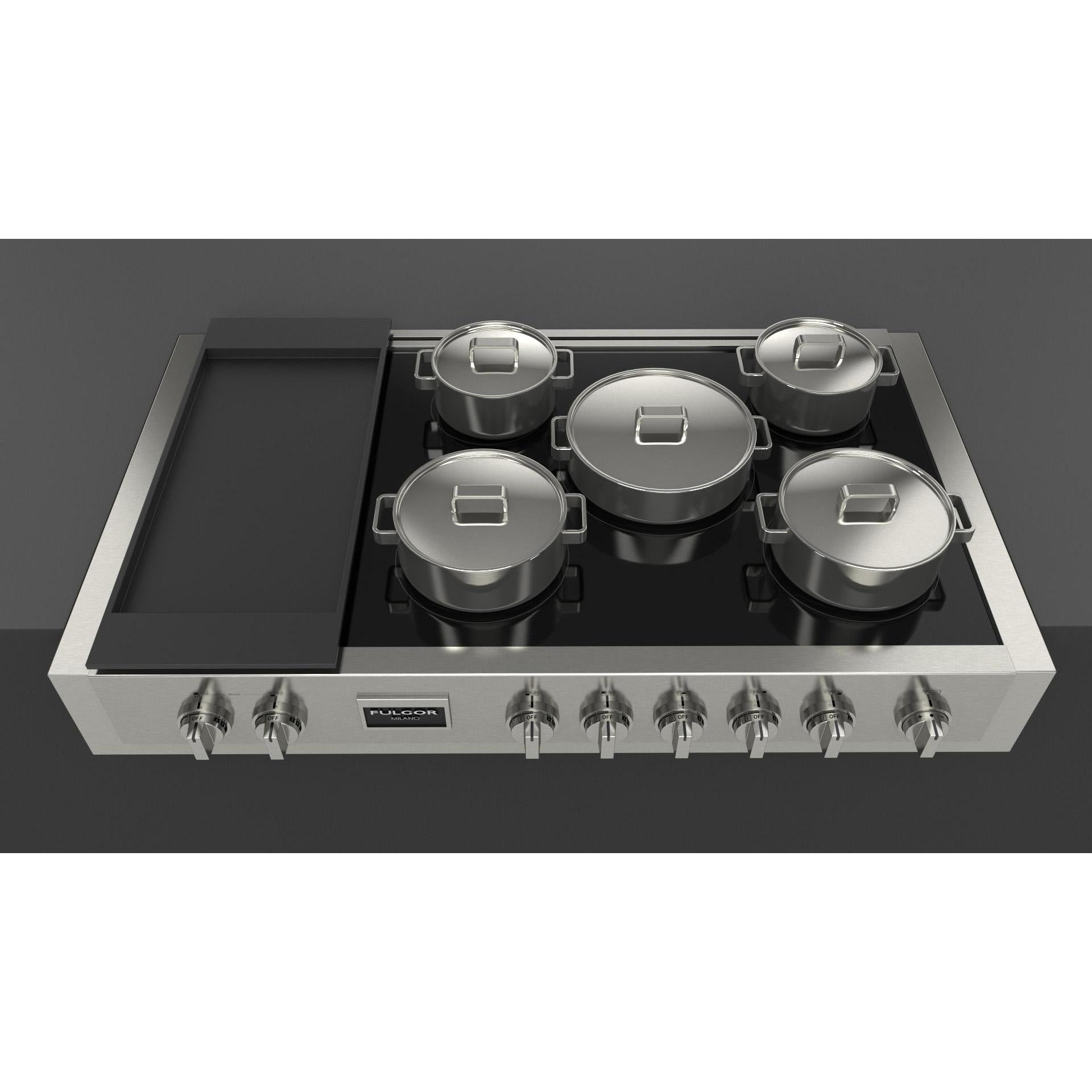 Fulgor Milano 48-inch Built-in Induction Rangetop F6IRT487S1 IMAGE 4