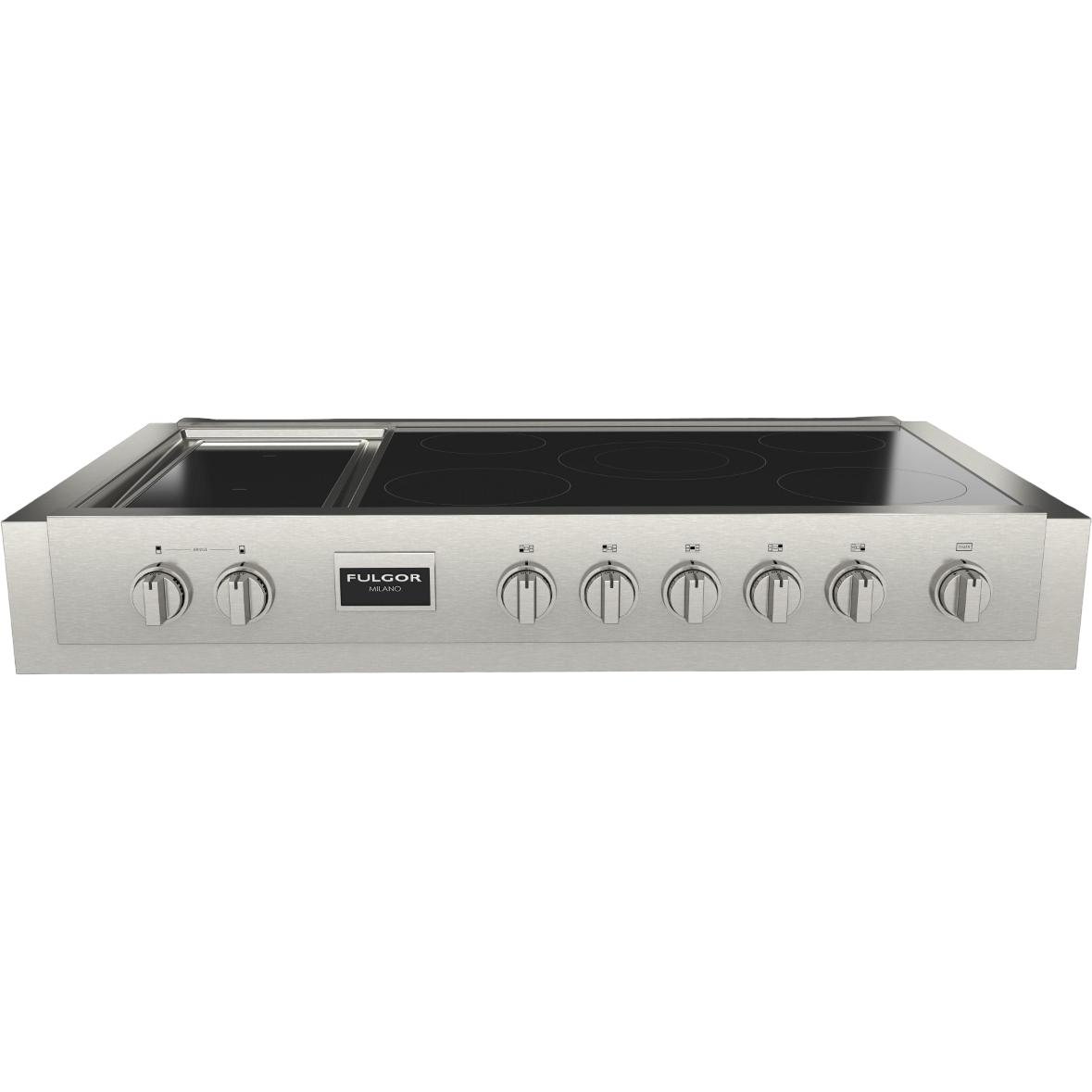 Fulgor Milano 48-inch Built-in Induction Rangetop with Griddle F6IRT485GS1 IMAGE 1